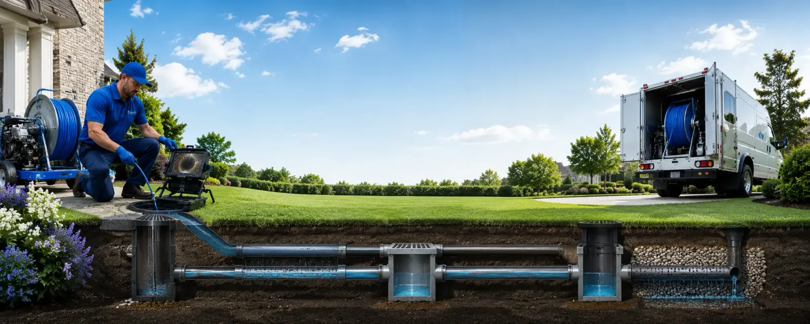 Outdoor drain cleaning information for Switzer, WV